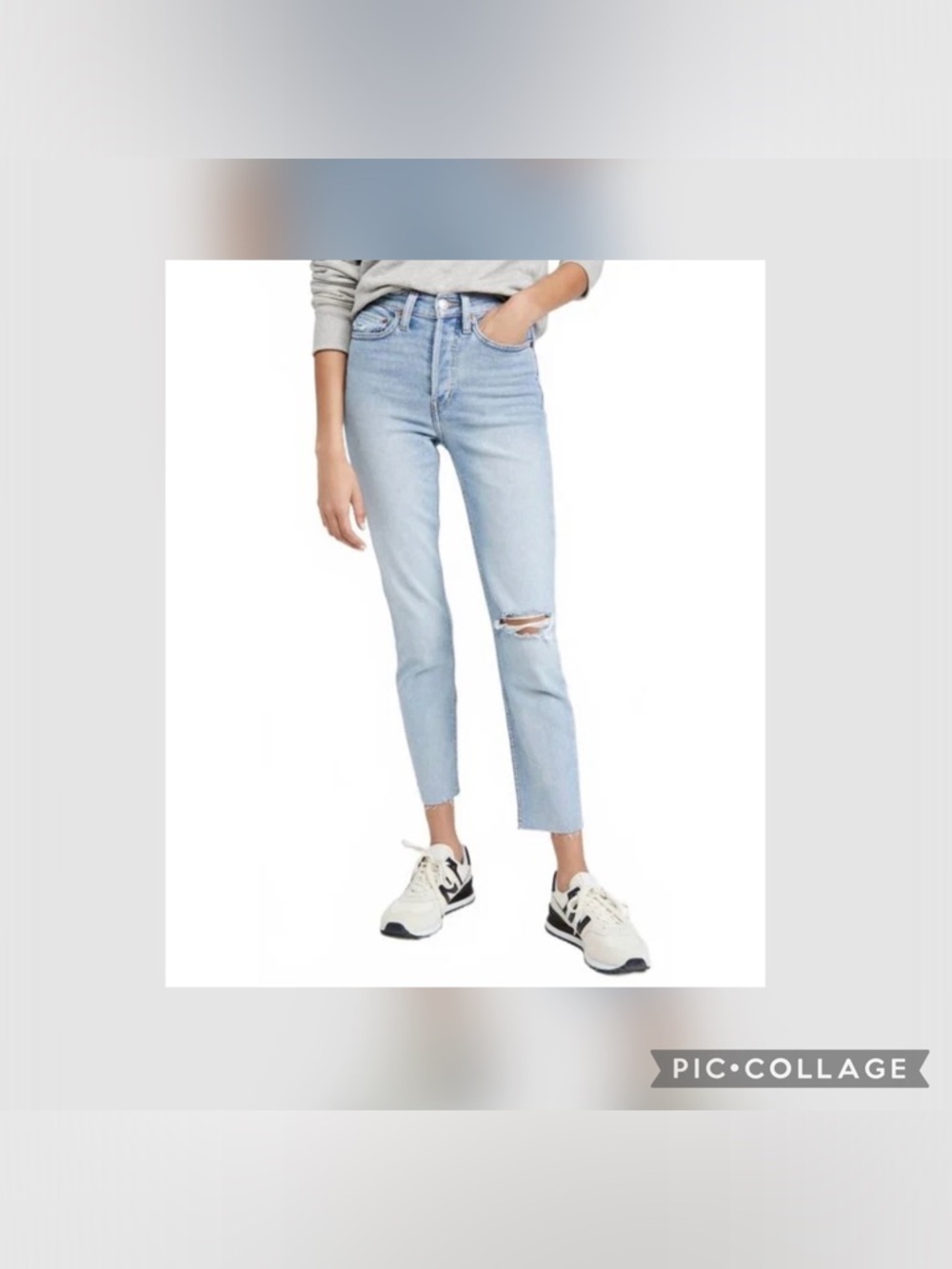 Re/Done 90s High Rise Ankle Crop Jeans